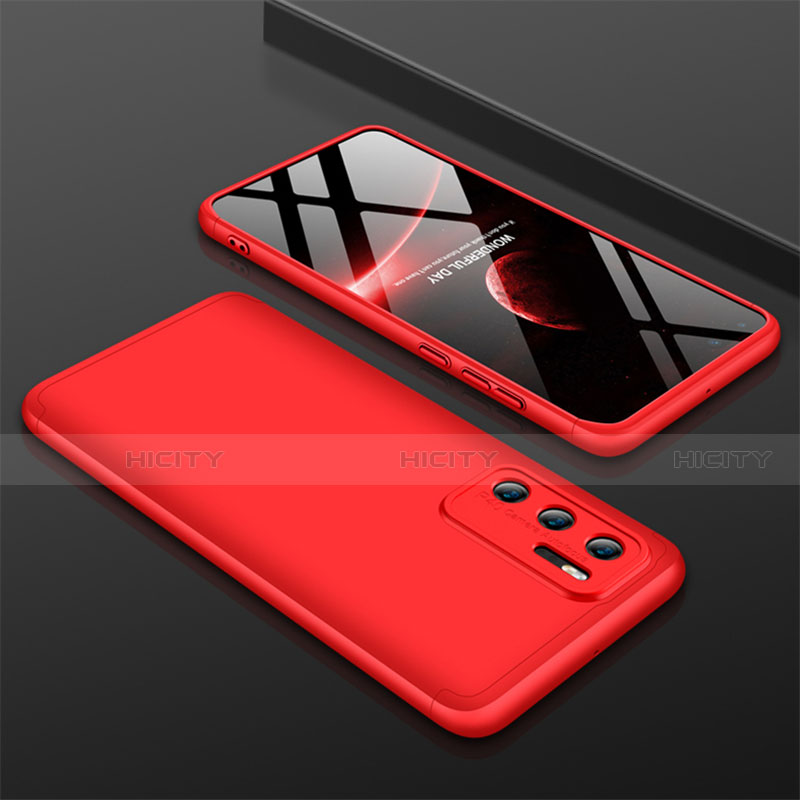 Funda Dura Plastico Rigida Carcasa Mate Frontal y Trasera 360 Grados M02 para Huawei P40 Rojo