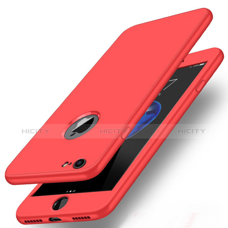 Funda Dura Plastico Rigida Carcasa Mate Frontal y Trasera 360 Grados P01 para Apple iPhone 7