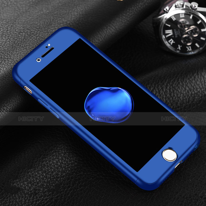 Funda Dura Plastico Rigida Carcasa Mate Frontal y Trasera 360 Grados P01 para Apple iPhone 7