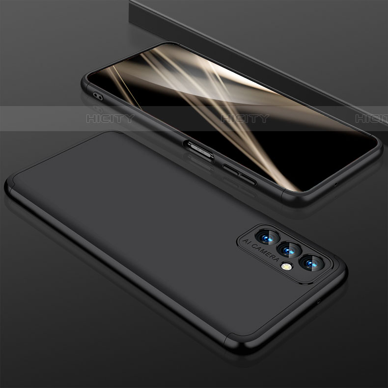 Funda Dura Plastico Rigida Carcasa Mate Frontal y Trasera 360 Grados P01 para Samsung Galaxy F13 4G Negro