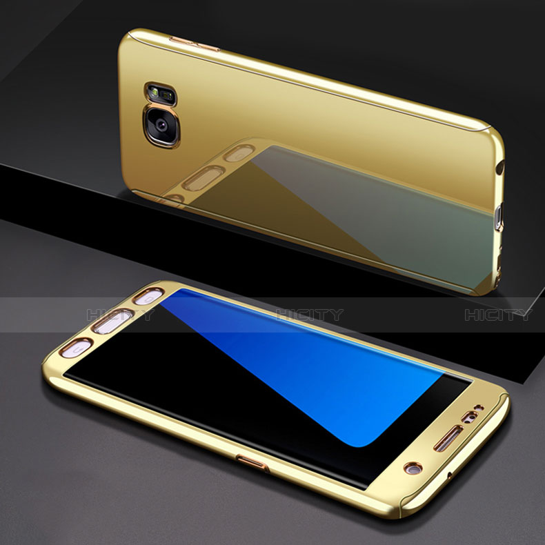 Funda Dura Plastico Rigida Carcasa Mate Frontal y Trasera 360 Grados P01 para Samsung Galaxy S7 Edge G935F