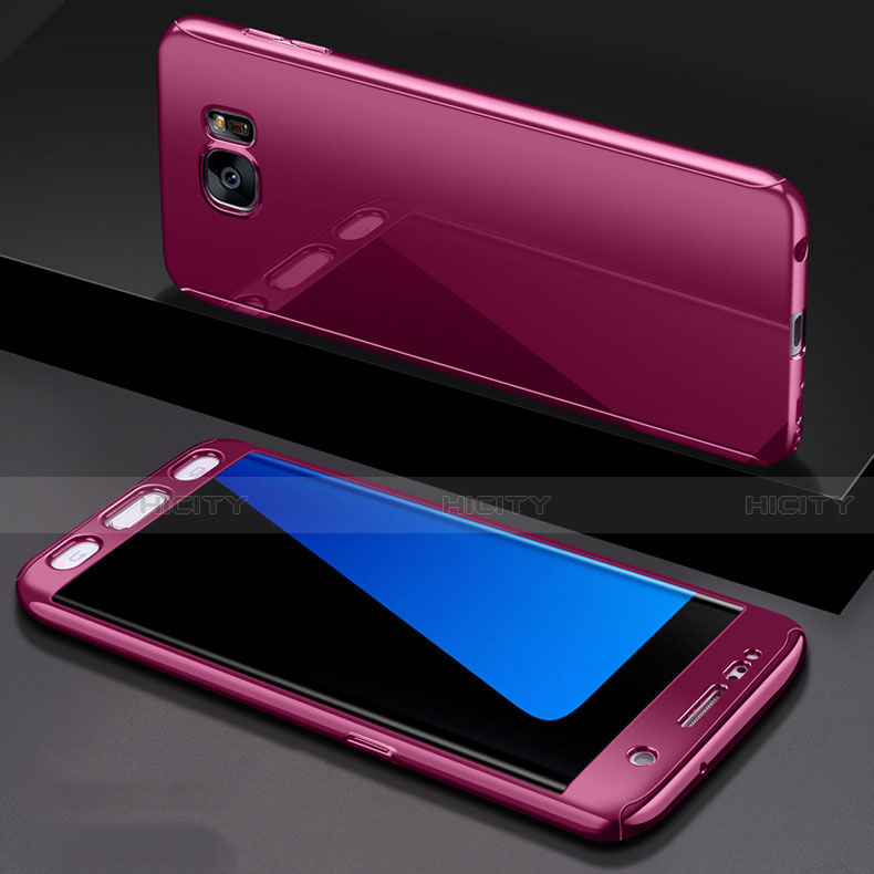 Funda Dura Plastico Rigida Carcasa Mate Frontal y Trasera 360 Grados P01 para Samsung Galaxy S7 Edge G935F