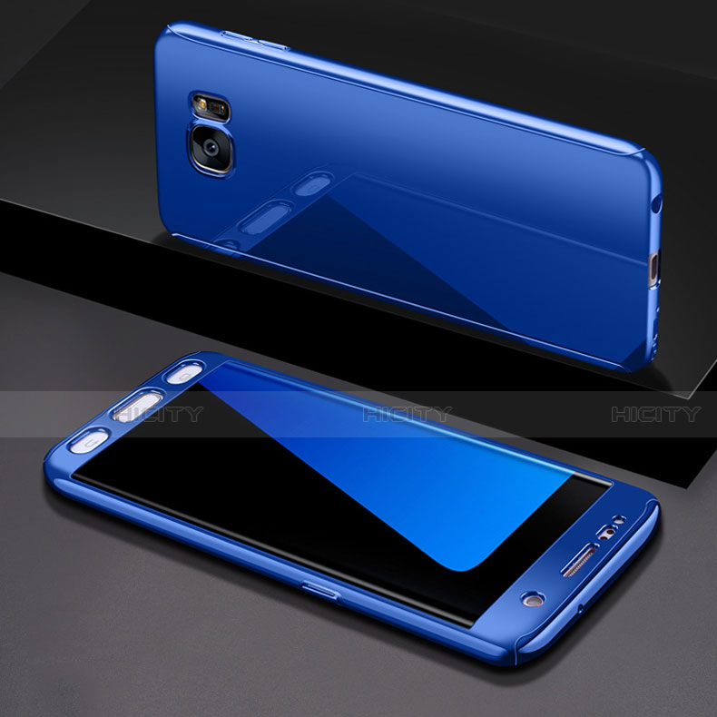 Funda Dura Plastico Rigida Carcasa Mate Frontal y Trasera 360 Grados P01 para Samsung Galaxy S7 Edge G935F