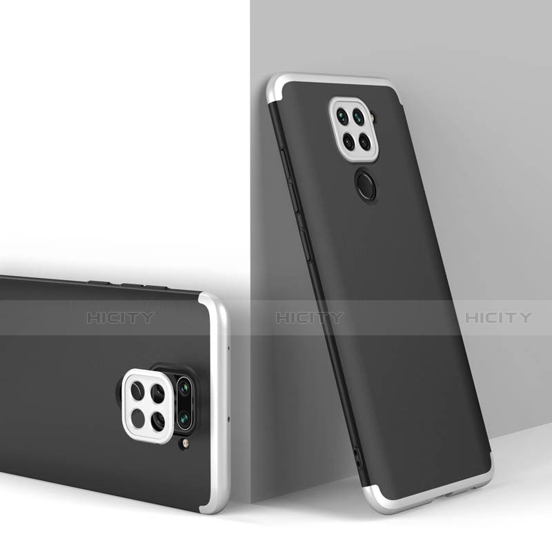 Funda Dura Plastico Rigida Carcasa Mate Frontal y Trasera 360 Grados P02 para Xiaomi Redmi Note 9 Plata