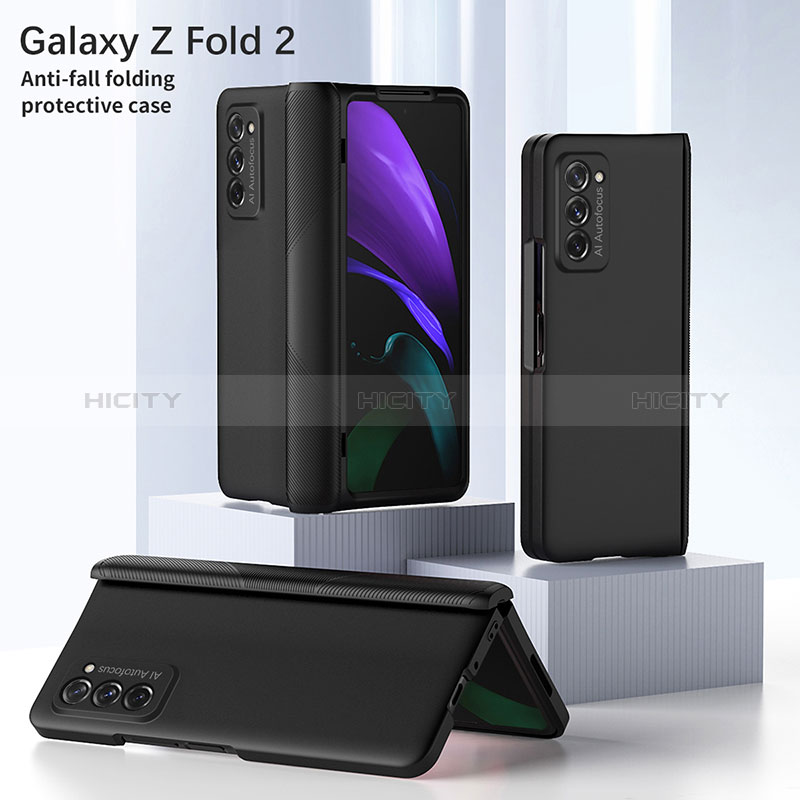 Funda Dura Plastico Rigida Carcasa Mate Frontal y Trasera 360 Grados P05 para Samsung Galaxy Z Fold2 5G