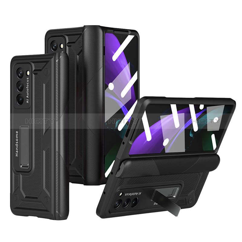 Funda Dura Plastico Rigida Carcasa Mate Frontal y Trasera 360 Grados P06 para Samsung Galaxy Z Fold2 5G