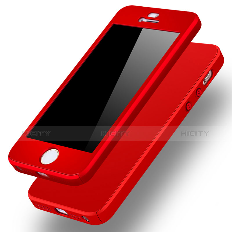 Funda Dura Plastico Rigida Carcasa Mate Frontal y Trasera 360 Grados para Apple iPhone 5