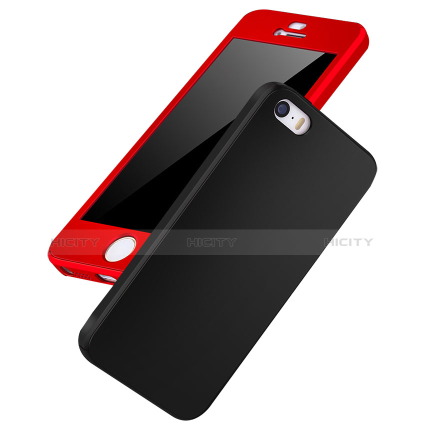 Funda Dura Plastico Rigida Carcasa Mate Frontal y Trasera 360 Grados para Apple iPhone 5S