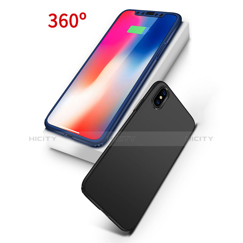 Funda Dura Plastico Rigida Carcasa Mate Frontal y Trasera 360 Grados para Apple iPhone Xs Max