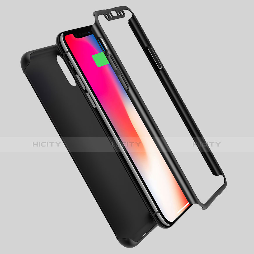 Funda Dura Plastico Rigida Carcasa Mate Frontal y Trasera 360 Grados para Apple iPhone Xs Max