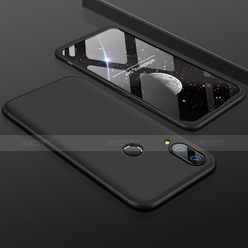 Funda Dura Plastico Rigida Carcasa Mate Frontal y Trasera 360 Grados para Huawei Enjoy 9 Plus Negro