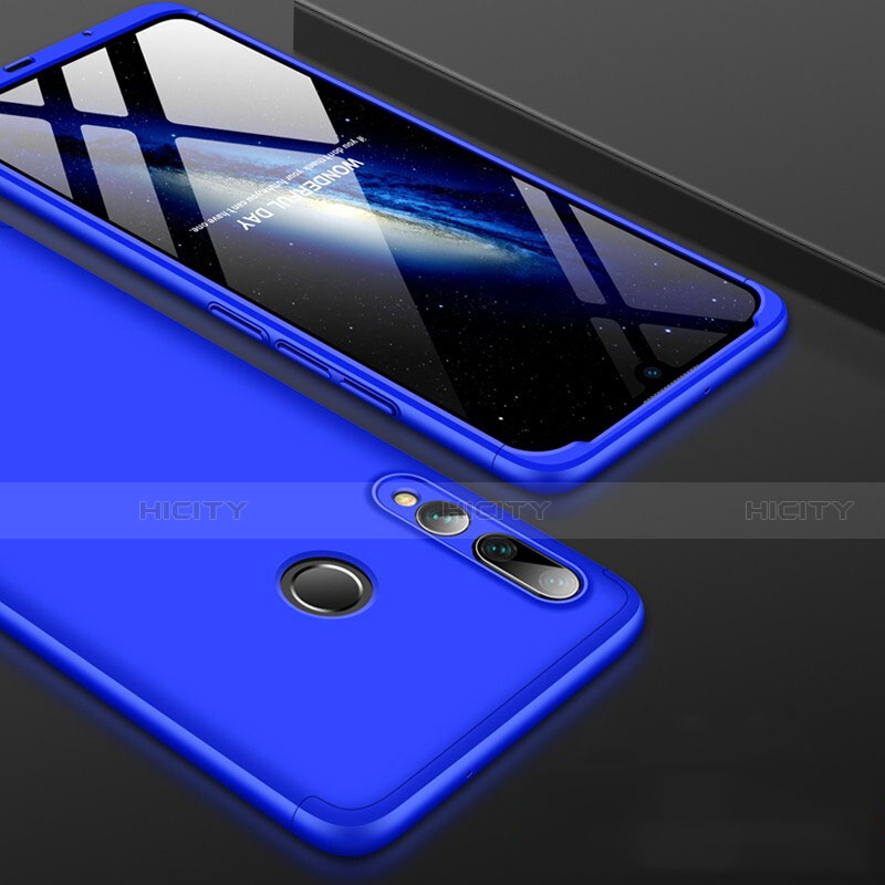 Funda Dura Plastico Rigida Carcasa Mate Frontal y Trasera 360 Grados para Huawei Enjoy 9s Azul