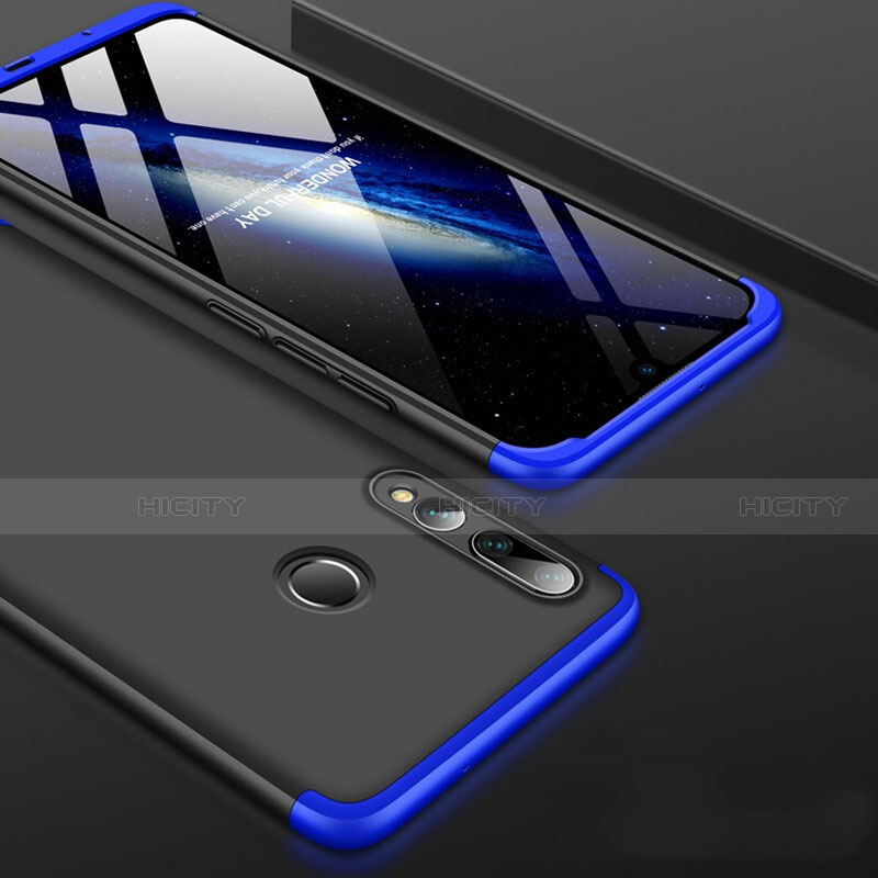 Funda Dura Plastico Rigida Carcasa Mate Frontal y Trasera 360 Grados para Huawei Enjoy 9s Azul y Negro