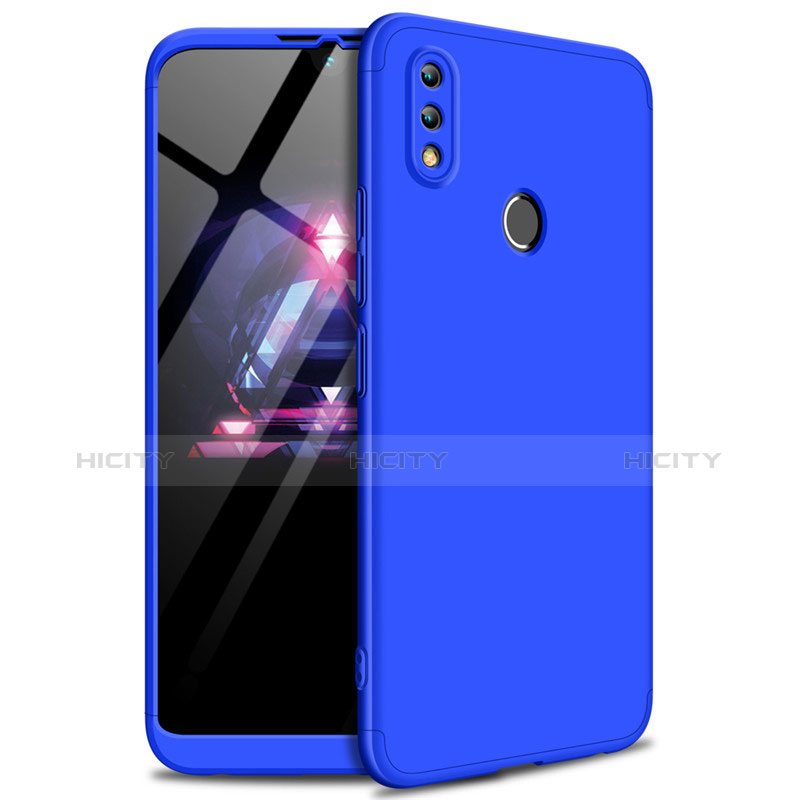 Funda Dura Plastico Rigida Carcasa Mate Frontal y Trasera 360 Grados para Huawei Enjoy Max Azul
