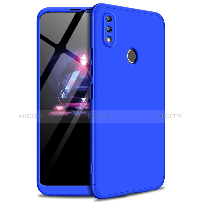 Funda Dura Plastico Rigida Carcasa Mate Frontal y Trasera 360 Grados para Huawei Honor 8X Max Azul