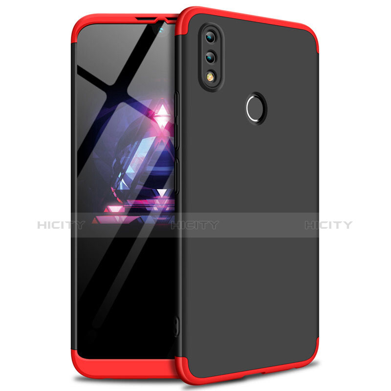 Funda Dura Plastico Rigida Carcasa Mate Frontal y Trasera 360 Grados para Huawei Honor 8X Max Rojo y Negro