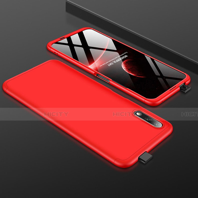 Funda Dura Plastico Rigida Carcasa Mate Frontal y Trasera 360 Grados para Huawei Honor 9X Rojo