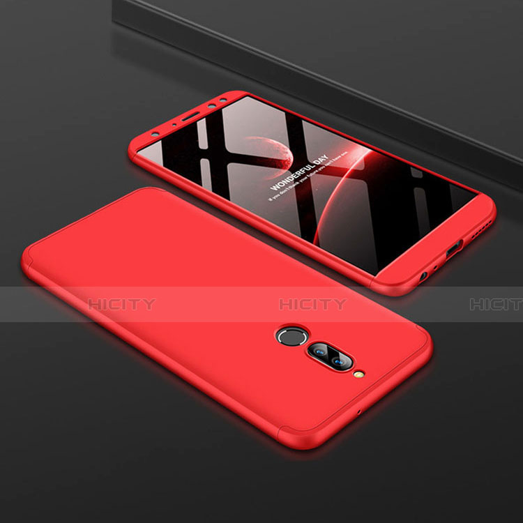 Funda Dura Plastico Rigida Carcasa Mate Frontal y Trasera 360 Grados para Huawei Nova 2i Rojo