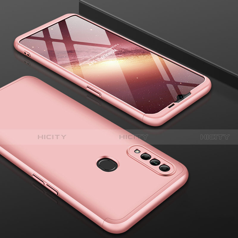 Funda Dura Plastico Rigida Carcasa Mate Frontal y Trasera 360 Grados para Oppo A31 Oro Rosa