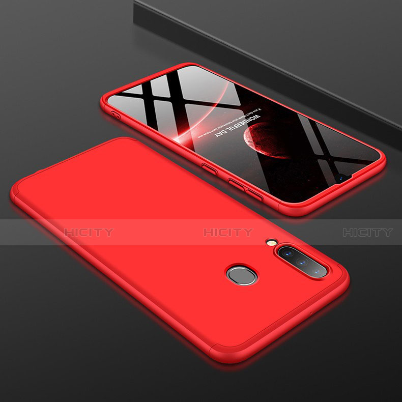 Funda Dura Plastico Rigida Carcasa Mate Frontal y Trasera 360 Grados para Samsung Galaxy A30 Rojo