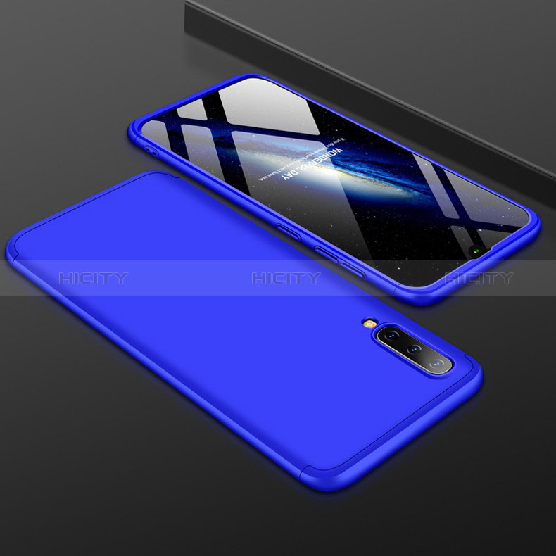Funda Dura Plastico Rigida Carcasa Mate Frontal y Trasera 360 Grados para Samsung Galaxy A50S Azul