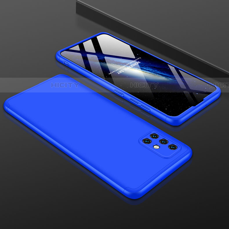 Funda Dura Plastico Rigida Carcasa Mate Frontal y Trasera 360 Grados para Samsung Galaxy A51 5G Azul