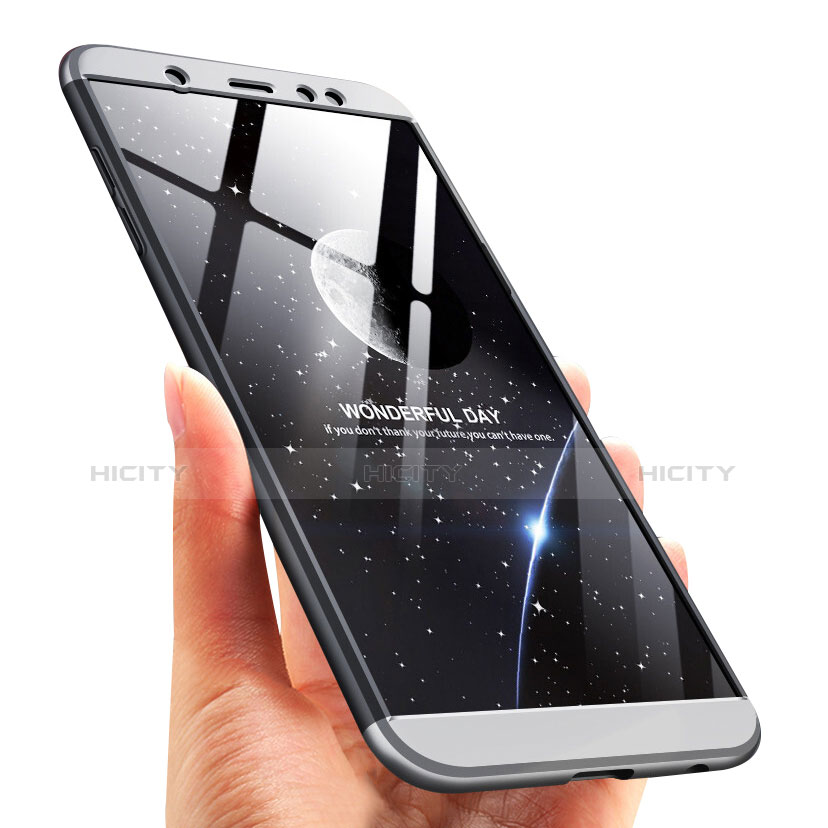 Funda Dura Plastico Rigida Carcasa Mate Frontal y Trasera 360 Grados para Samsung Galaxy A6 Plus