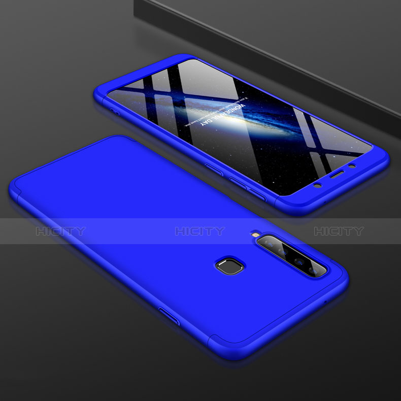 Funda Dura Plastico Rigida Carcasa Mate Frontal y Trasera 360 Grados para Samsung Galaxy A9s Azul