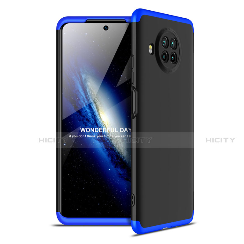 Funda Dura Plastico Rigida Carcasa Mate Frontal y Trasera 360 Grados para Xiaomi Mi 10T Lite 5G Azul y Negro