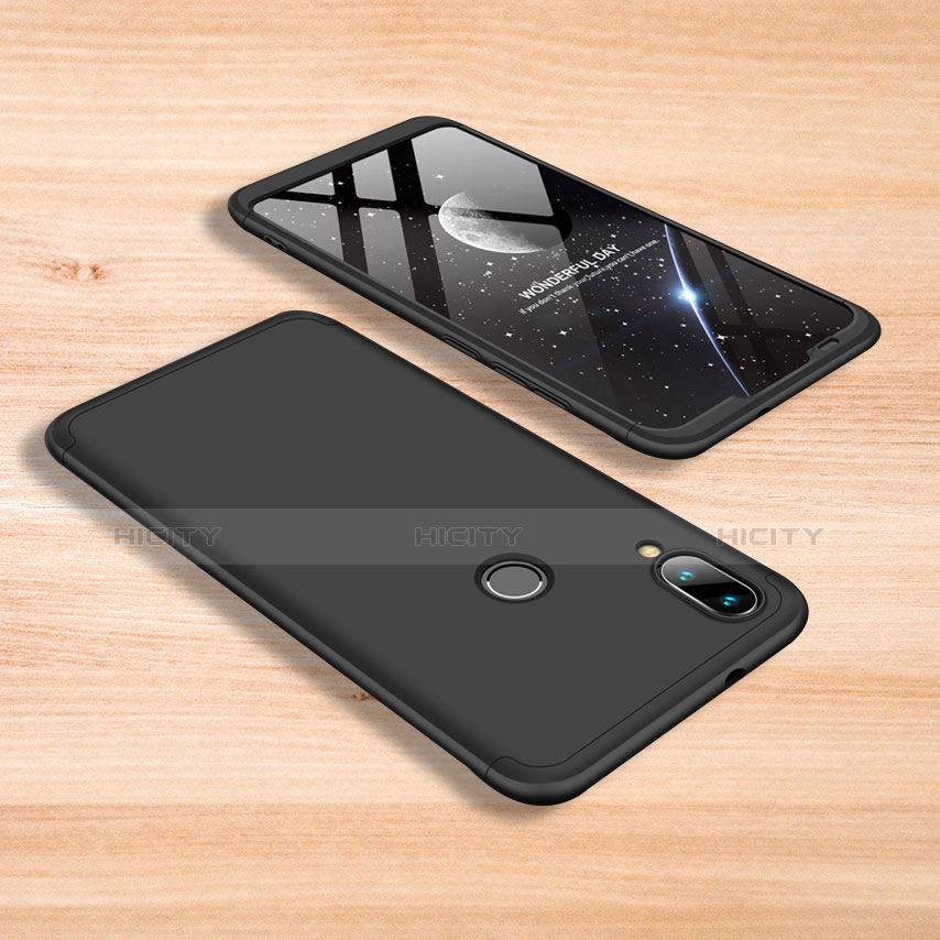 Funda Dura Plastico Rigida Carcasa Mate Frontal y Trasera 360 Grados para Xiaomi Mi Play 4G Negro