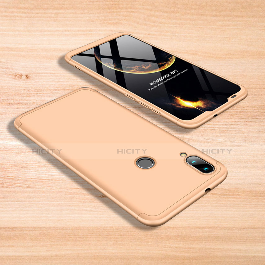Funda Dura Plastico Rigida Carcasa Mate Frontal y Trasera 360 Grados para Xiaomi Mi Play 4G Oro