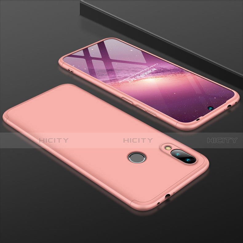 Funda Dura Plastico Rigida Carcasa Mate Frontal y Trasera 360 Grados para Xiaomi Redmi 7 Oro Rosa