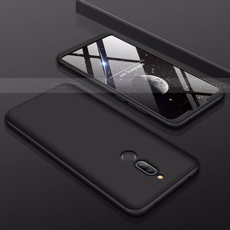 Funda Dura Plastico Rigida Carcasa Mate Frontal y Trasera 360 Grados para Xiaomi Redmi 8 Negro