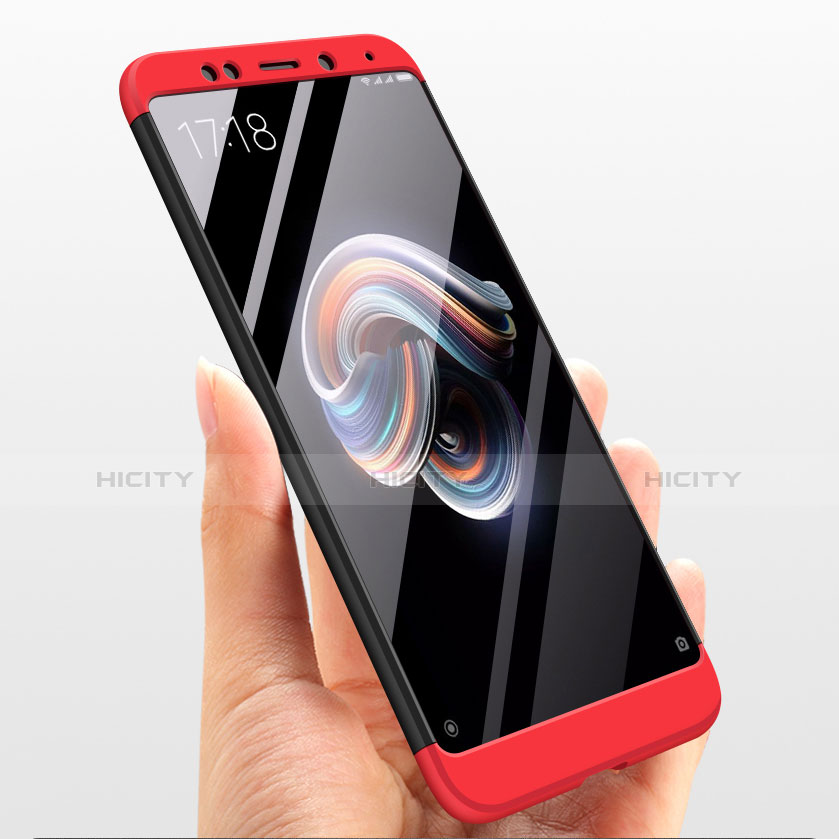 Funda Dura Plastico Rigida Carcasa Mate Frontal y Trasera 360 Grados para Xiaomi Redmi Note 5 Pro