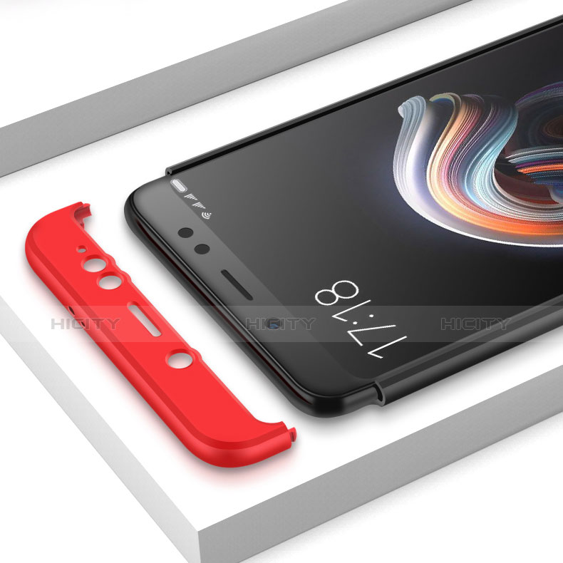 Funda Dura Plastico Rigida Carcasa Mate Frontal y Trasera 360 Grados para Xiaomi Redmi Note 5 Pro