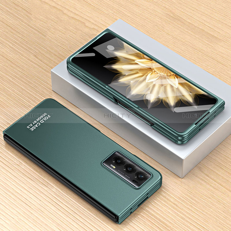 Funda Dura Plastico Rigida Carcasa Mate Frontal y Trasera 360 Grados ZL1 para Huawei Honor Magic V2 5G Verde