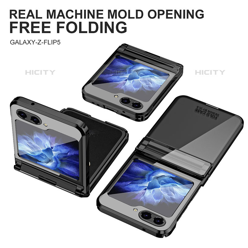 Funda Dura Plastico Rigida Carcasa Mate Frontal y Trasera 360 Grados ZL10 para Samsung Galaxy Z Flip5 5G