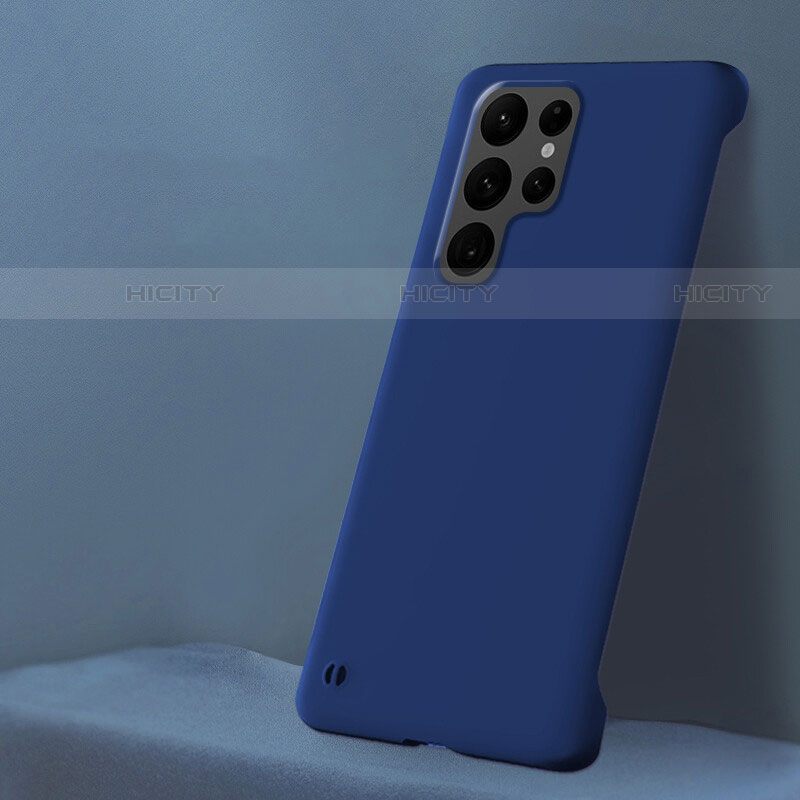 Funda Dura Plastico Rigida Carcasa Mate H01 para Samsung Galaxy S21 Ultra 5G Azul