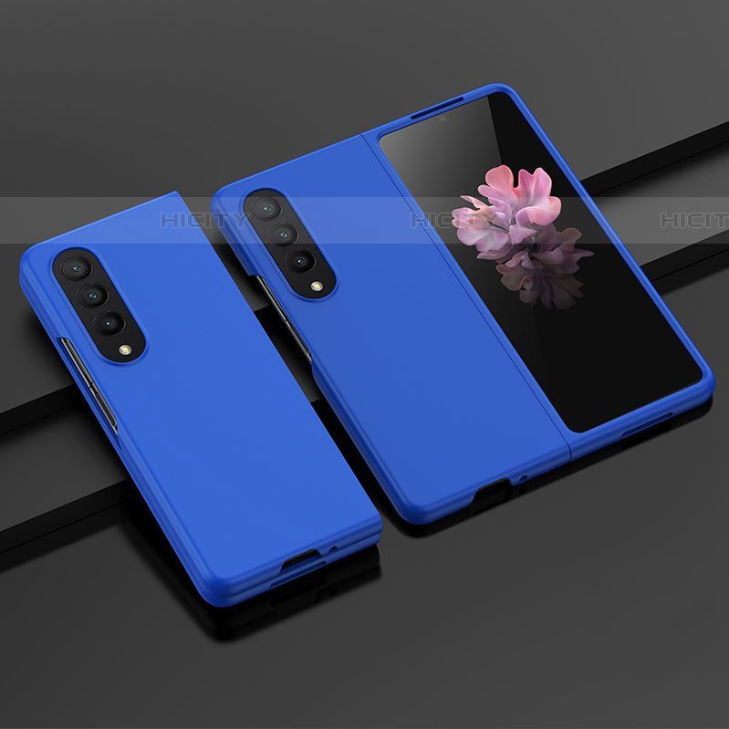 Funda Dura Plastico Rigida Carcasa Mate H04 para Samsung Galaxy Z Fold4 5G Azul