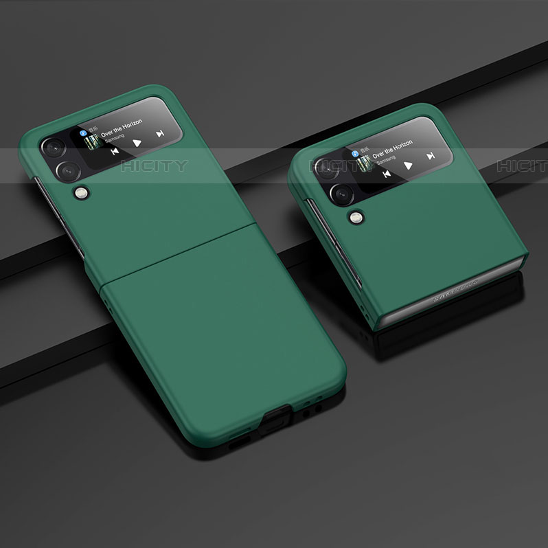 Funda Dura Plastico Rigida Carcasa Mate H07 para Samsung Galaxy Z Flip4 5G Verde