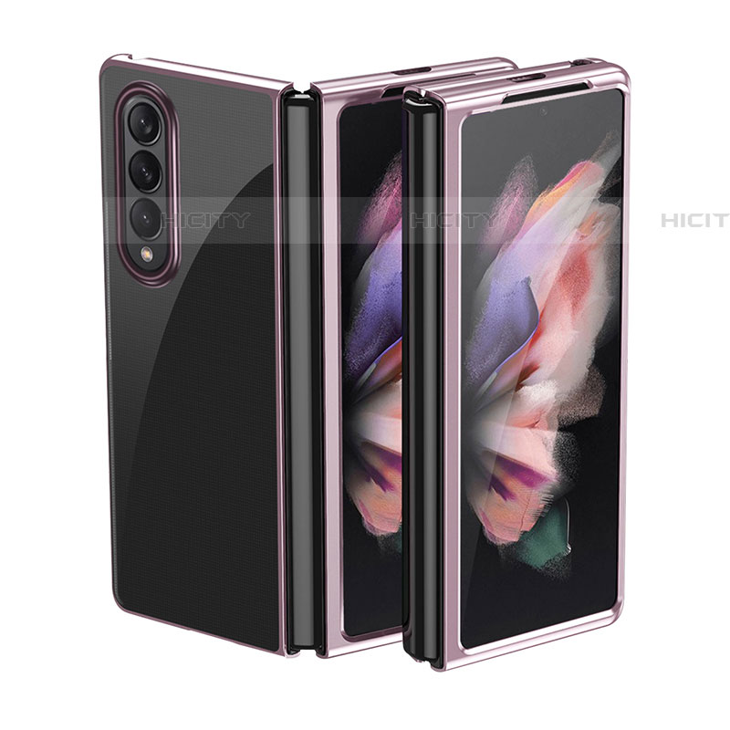 Funda Dura Plastico Rigida Carcasa Mate L01 para Samsung Galaxy Z Fold4 5G Oro Rosa