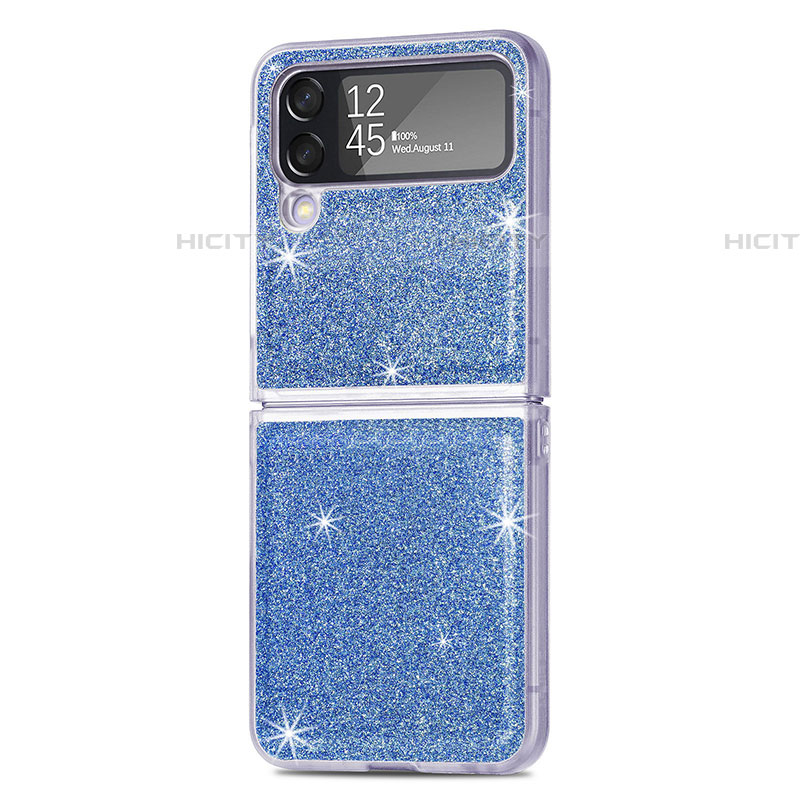 Funda Dura Plastico Rigida Carcasa Mate L02 para Samsung Galaxy Z Flip4 5G Azul