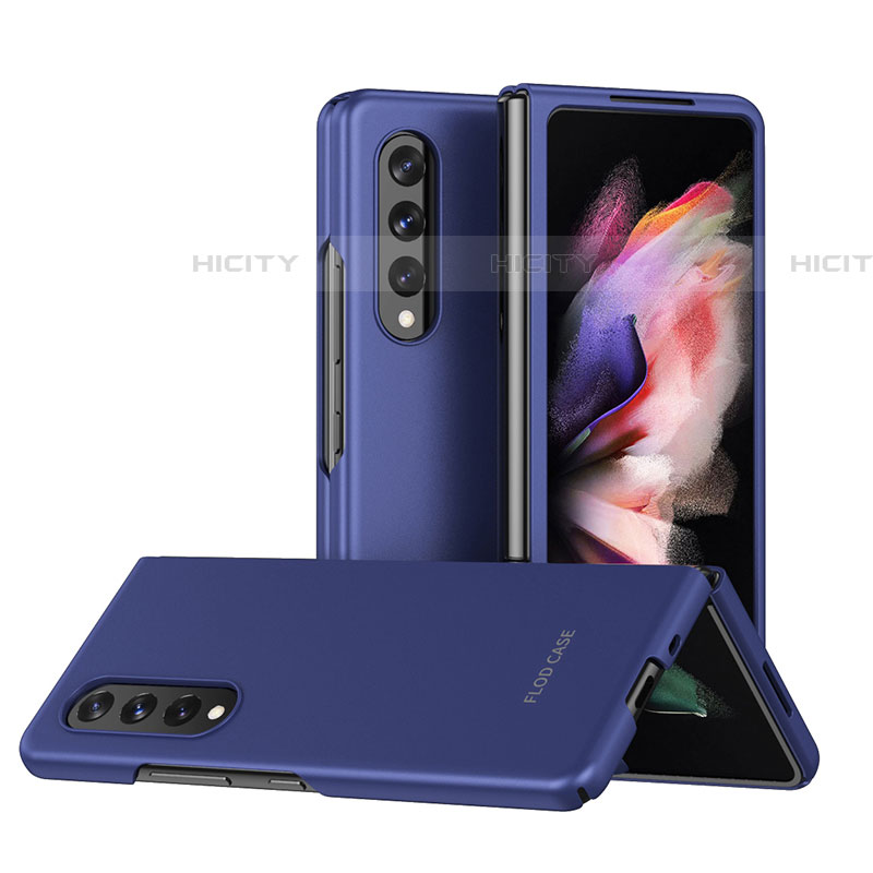 Funda Dura Plastico Rigida Carcasa Mate L08 para Samsung Galaxy Z Fold4 5G Azul