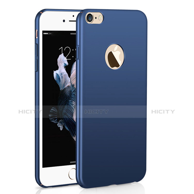 Funda Dura Plastico Rigida Carcasa Mate M01 para Apple iPhone 6 Plus Azul