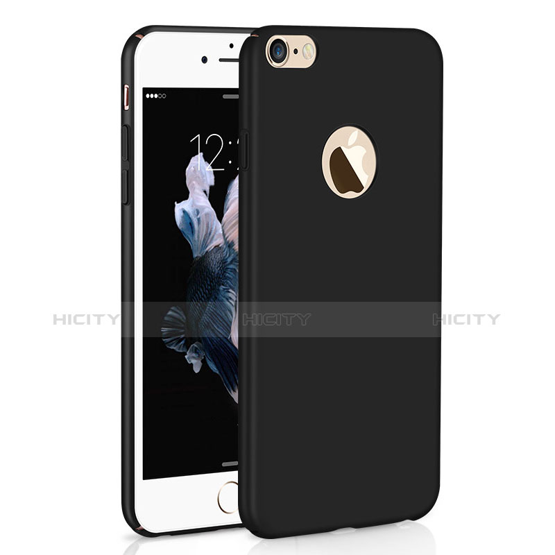 Funda Dura Plastico Rigida Carcasa Mate M01 para Apple iPhone 6 Plus Negro