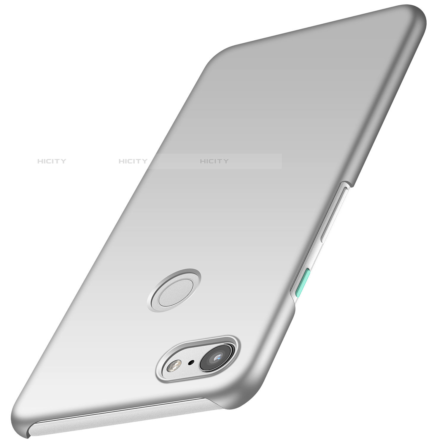 Funda Dura Plastico Rigida Carcasa Mate M01 para Google Pixel 3 XL Plata