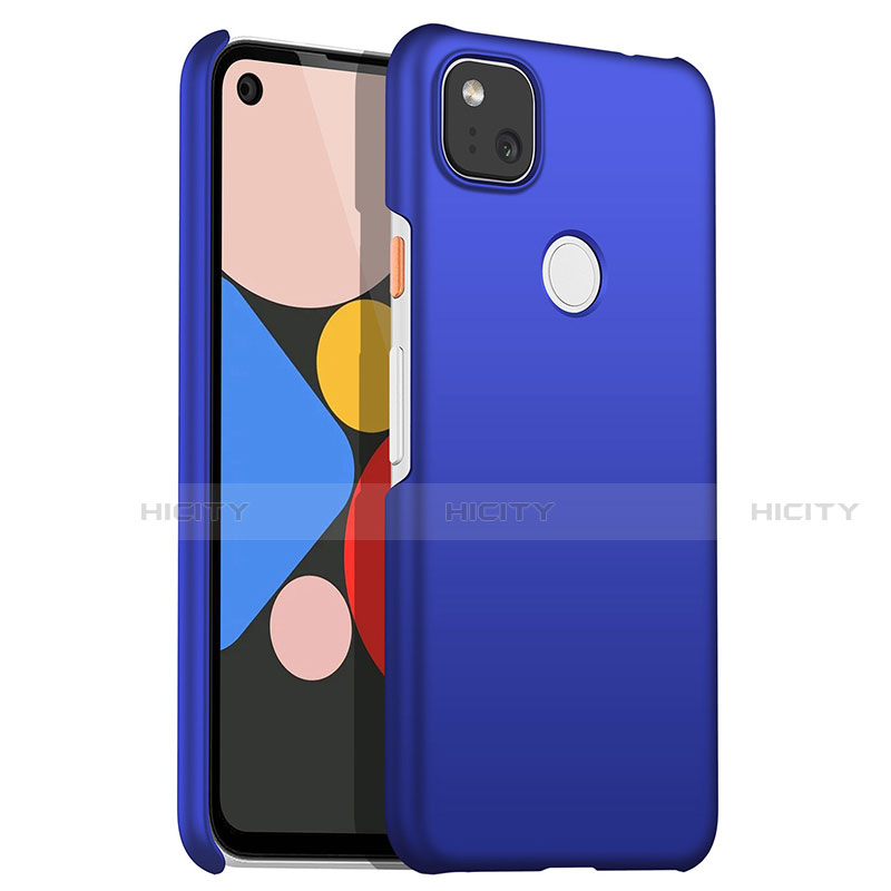 Funda Dura Plastico Rigida Carcasa Mate M01 para Google Pixel 4a Azul