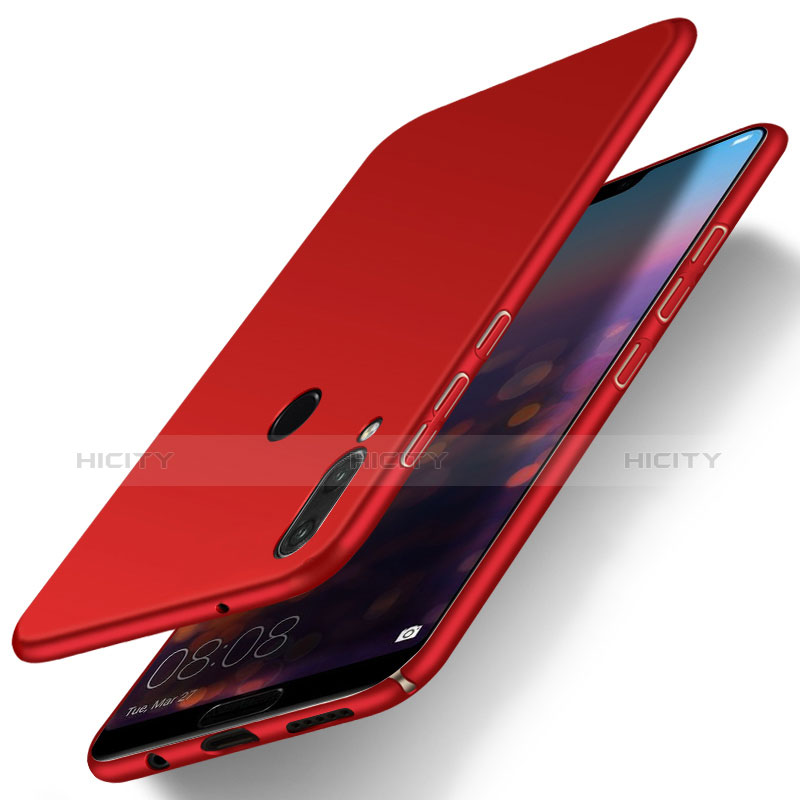 Funda Dura Plastico Rigida Carcasa Mate M01 para Huawei Nova 3e Rojo