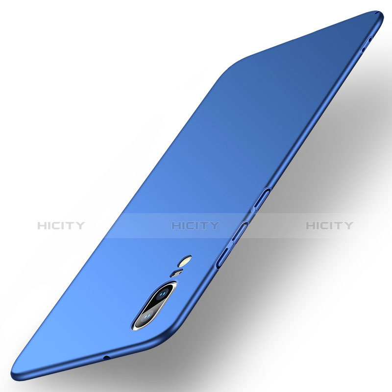 Funda Dura Plastico Rigida Carcasa Mate M01 para Huawei P20 Azul