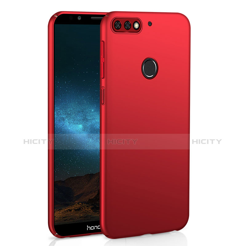 Funda Dura Plastico Rigida Carcasa Mate M01 para Huawei Y7 (2018) Rojo